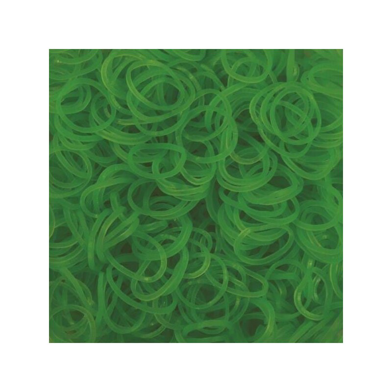 Rainbow loom - elastice neon 600 buc, verde
