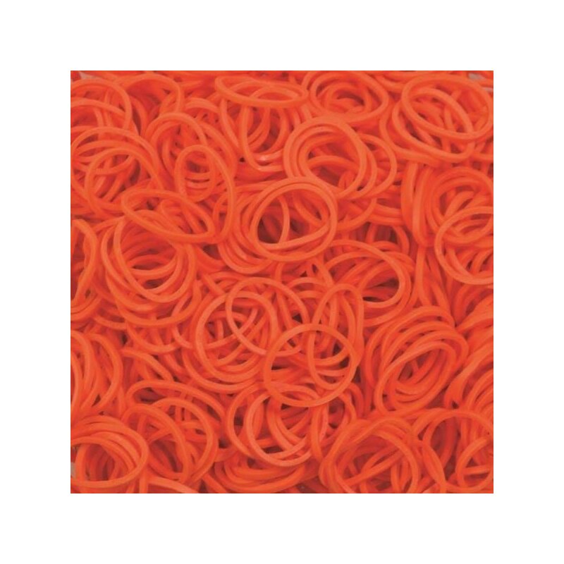 Rainbow loom - elastice standard 600 buc, portocaliu