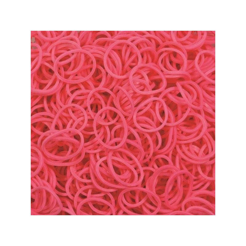 Rainbow loom - elastice standard 600 buc, roz