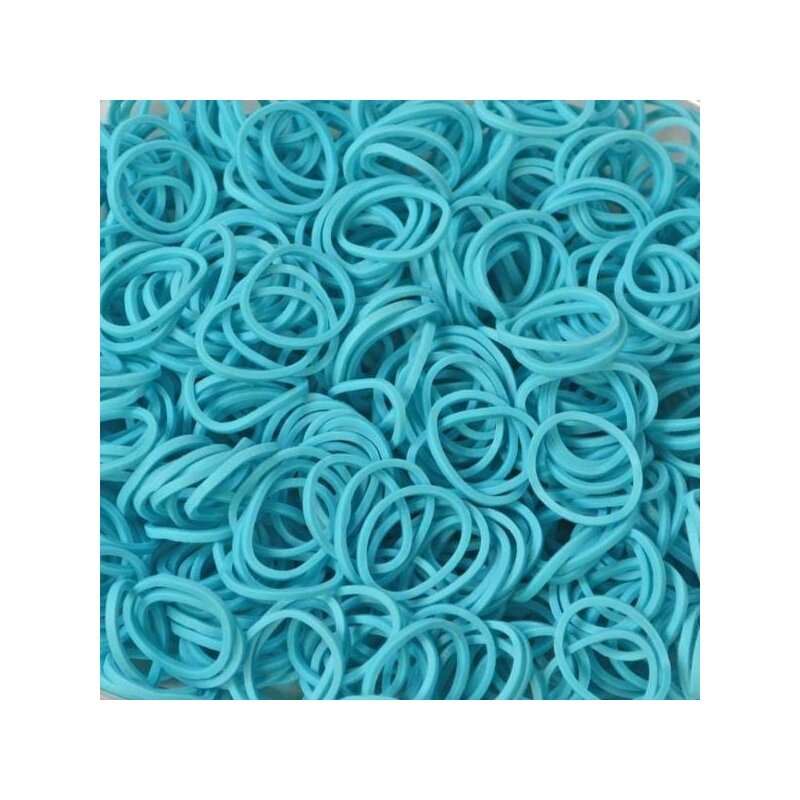 Rainbow loom - elastice standard 600 buc, turcoaz