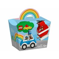 LEGO - Set de joaca Elicopter de pompieri si masina de politie ® Duplo, pcs  14