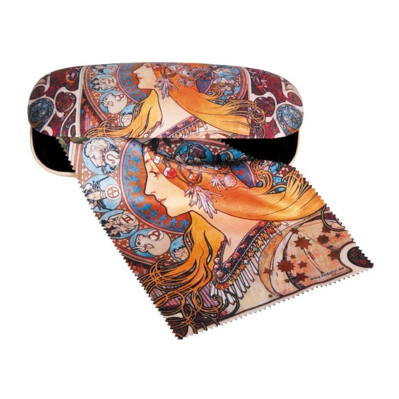 Fridolin - etui cu textil si protectie ochelari, art nouveau