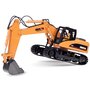 Excavator, Jokomisiada, Cu telecomanda, Cu sine moi din plastic, Cu sunete si lumini, Include cablu USB, baterie, Dezvolta abilitatile motorii si senzoriale, 3 ani+, Orange - 9