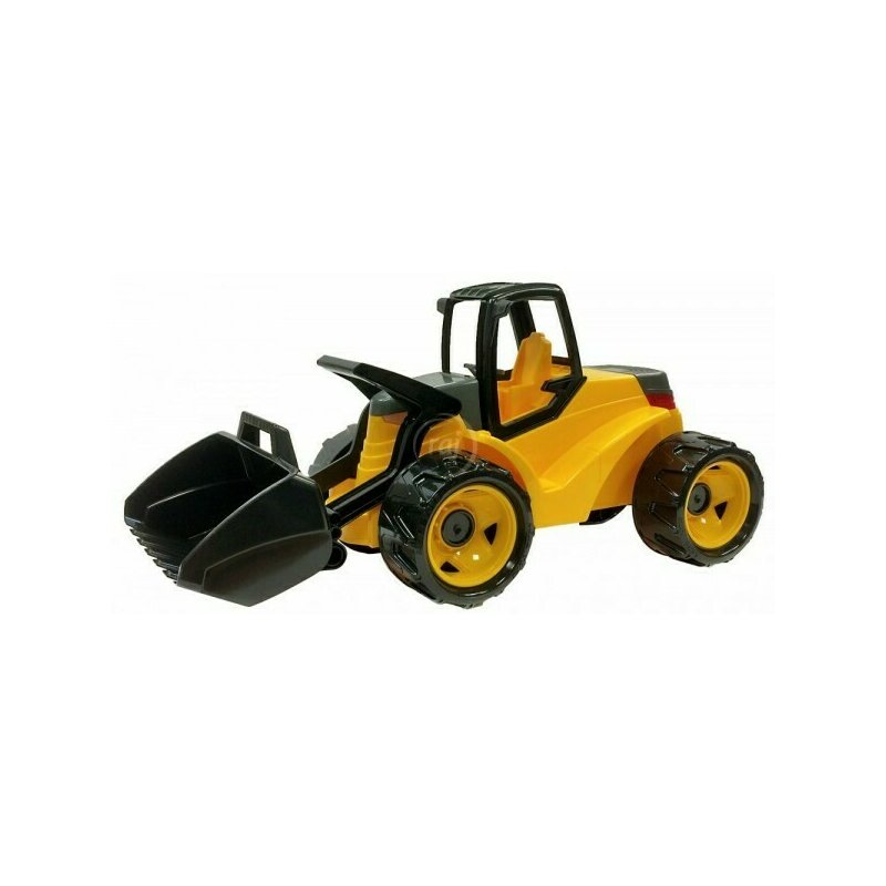 Lena - excavator plastic cu cupa de 80 cm, galben/negru