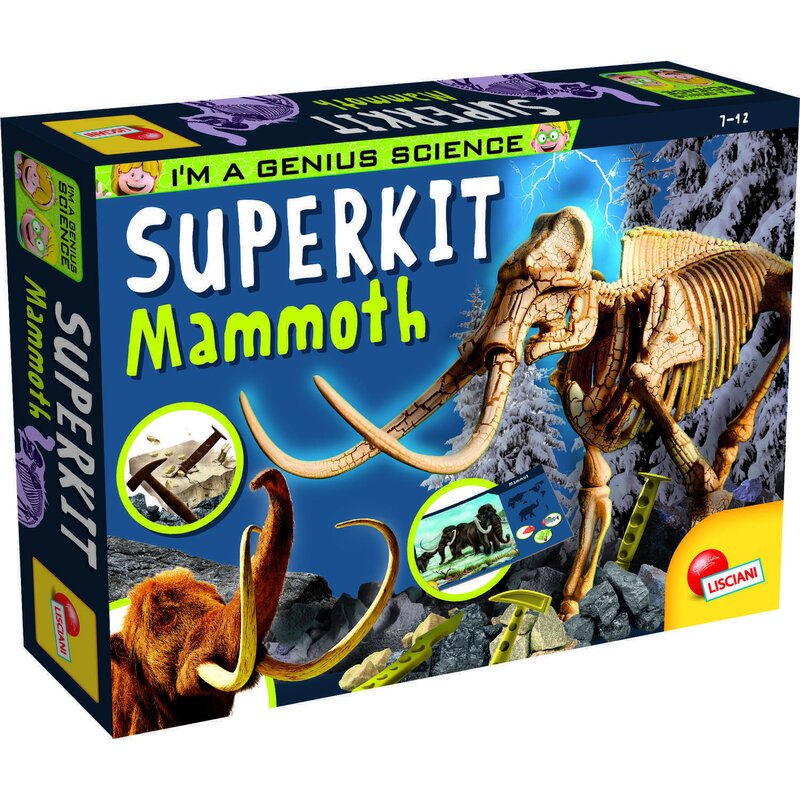 Lisciani - experimentele micului geniu - kit paleontologie mamut