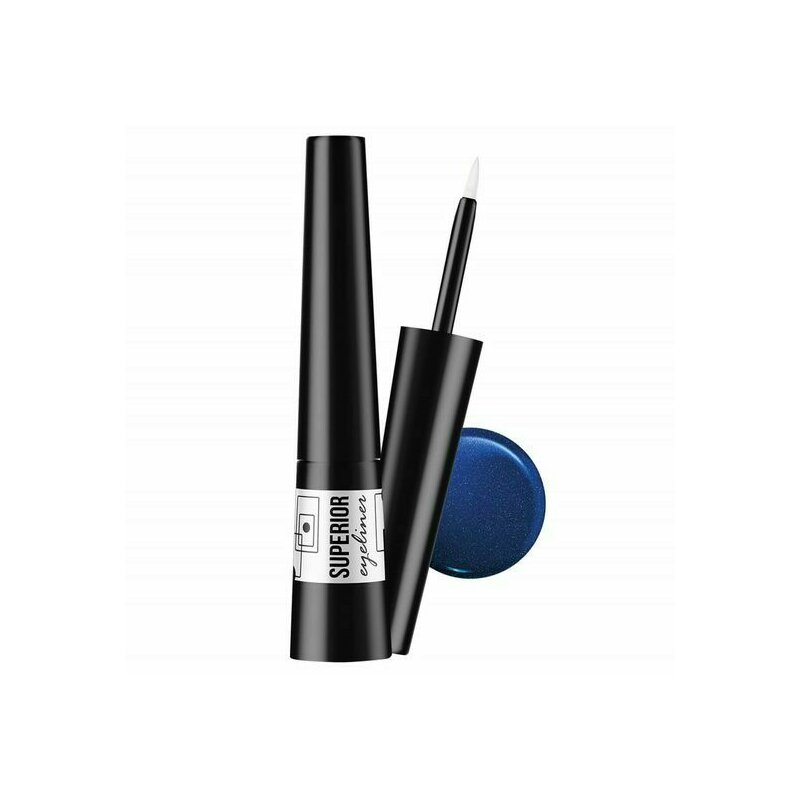Eyeliner superior rezistent la apa, vipera, nr. 01 albastru