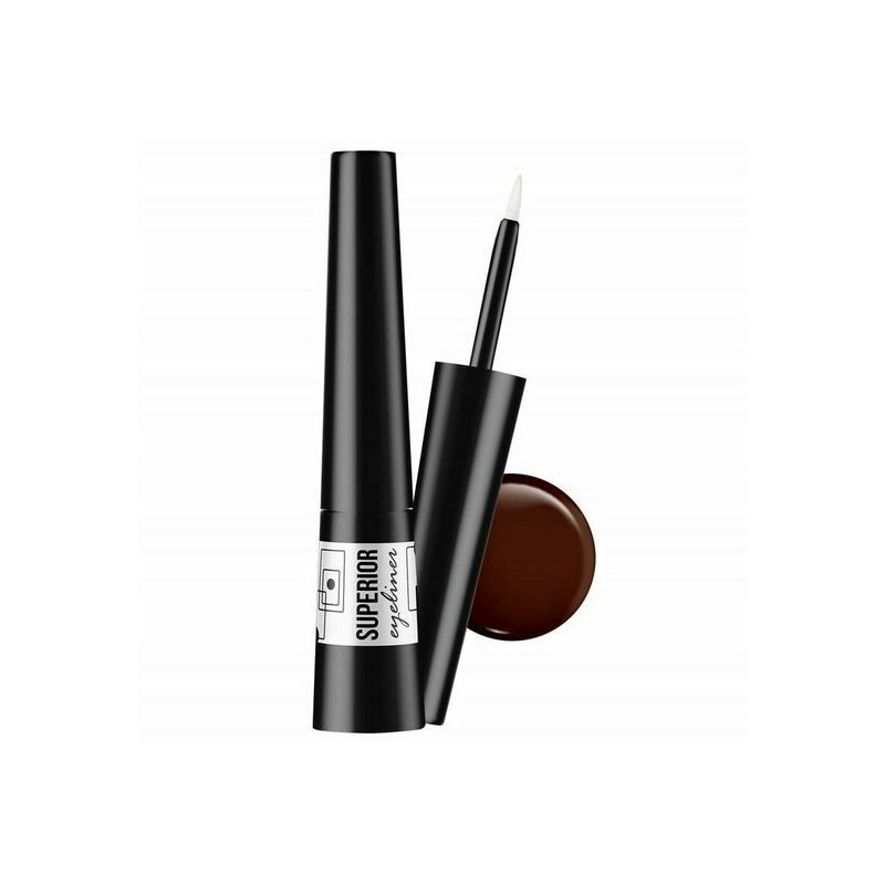 Eyeliner superior rezistent la apa, vipera, nr. 02 maroniu