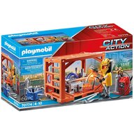 Playmobil - Set de constructie Fabricant de containere , City Action