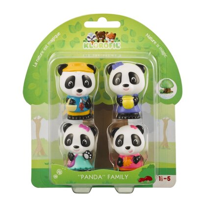 Klorofil - Set figurine Familia de ursuleti Panda