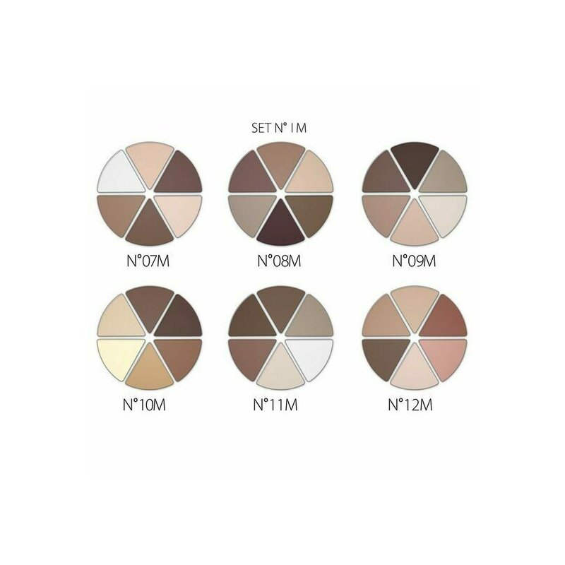 Fard de pleoape pure velvet, set de 12 bucati combinate