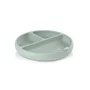 Farfurie BLW, Jane, Din silicon, Cu ventuze, 17 x 17 x 4 cm, BPA Free, Mint