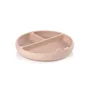 Farfurie BLW, Jane, Din silicon, Cu ventuze, 17 x 17 x 4 cm, BPA Free, Pale