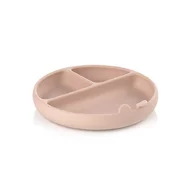 Black Friday - Reduceri Farfurie BLW, Jane, Din silicon, Cu ventuze, 17 x 17 x 4 cm, BPA Free, Pale Promotie