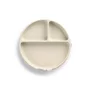 Farfurie BLW, Jane, Din silicon, Cu ventuze, 17 x 17 x 4 cm, BPA Free, Sand - 2