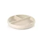 Farfurie BLW, Jane, Din silicon, Cu ventuze, 17 x 17 x 4 cm, BPA Free, Sand - 1