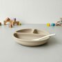 Farfurie compartimentata, Bocioland, Rotunda, Cu 3 compartimente, Fara BPA, 6-36 luni, Beige - 4