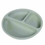 Farfurie compartimentata, Bocioland, Rotunda, Cu 3 compartimente, Silicon, Fara BPA, 6-36 luni, Green - 1
