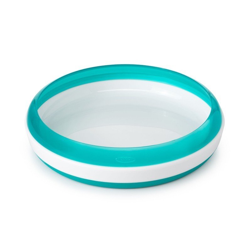 Oxo tot - farfurie copii cu inel pentru antrenament, teal