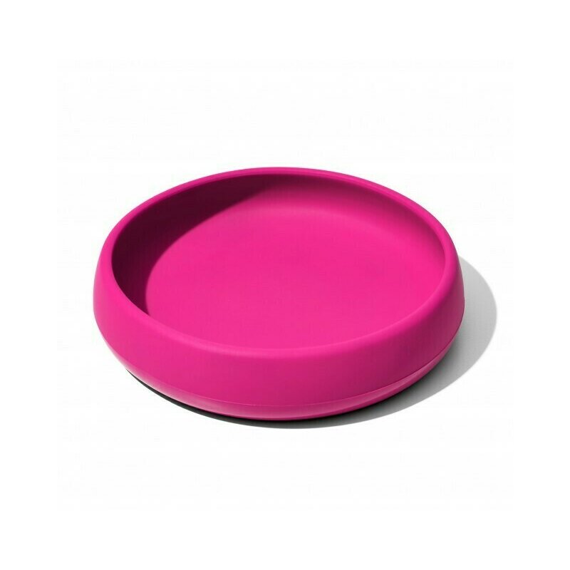 Oxo tot - farfurie din silicon, roz