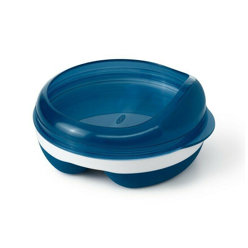 Oxo tot - farfurie divizata cu capac, navy