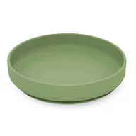 Farfurie, Petite&Mars, Take&Match, Din silicon, Cu ventuza, Fara BPA, Adecvata pentru masina de spalat vase si microunde, Nu absoarbe mirosuri, 6 luni+, 400 ml, Sweet Pea, Verde