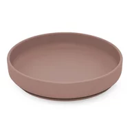 Farfurie, Petite&Mars, Take&Match, Din silicon, Cu ventuza, Fara BPA, Adecvata pentru masina de spalat vase si microunde, Nu absoarbe mirosuri, 6 luni+, 400 ml, Velvet Latte, Maro pudrat