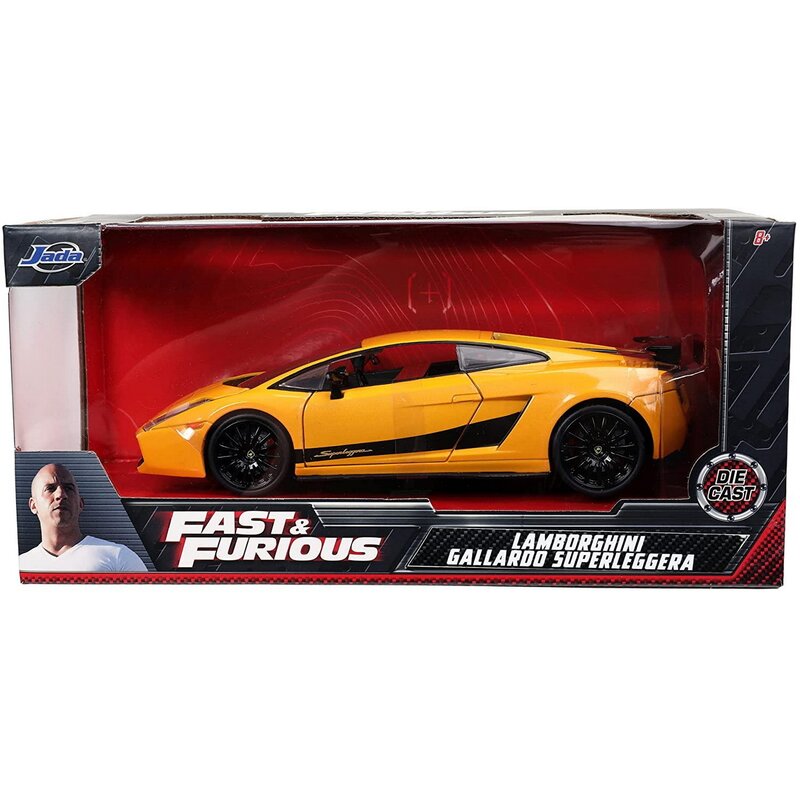 Simba - masinuta lamborghini gallardo , fast and furious, scara 1:24, multicolor