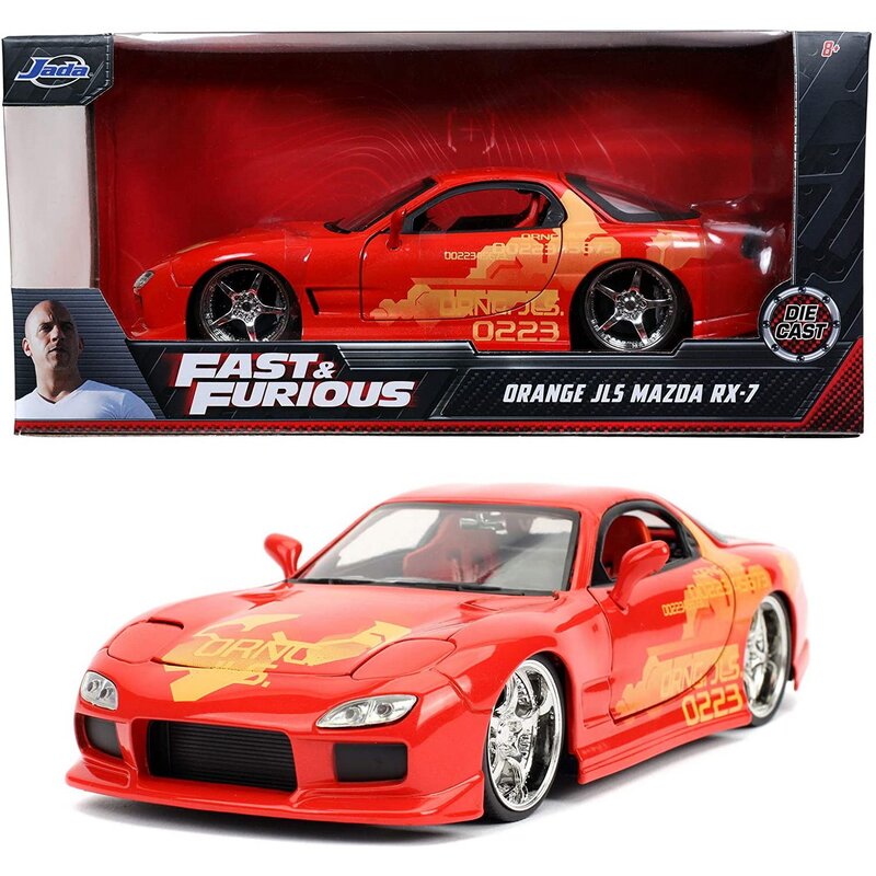 Simba - masinuta mazda jl5 rx-7 , fast and furious, scara 1:24, multicolor