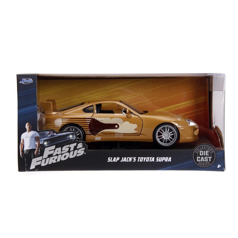 Simba - masinuta toyota supra 1995 , fast and furious, scara 1:24, multicolor