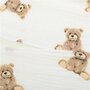 Fata de perna, New Baby, Basic, Din muselina, Bumbac, Pentru bebelusi, 59x37 cm, Bear - 2
