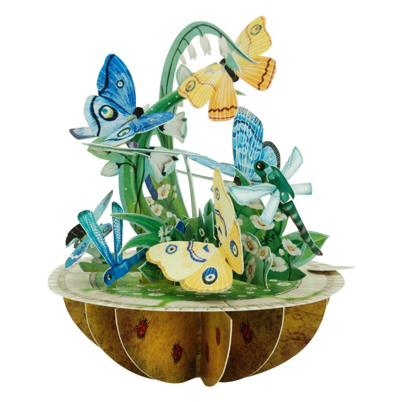 Felicitare 3d pirouettes santoro-fluturi si libelule