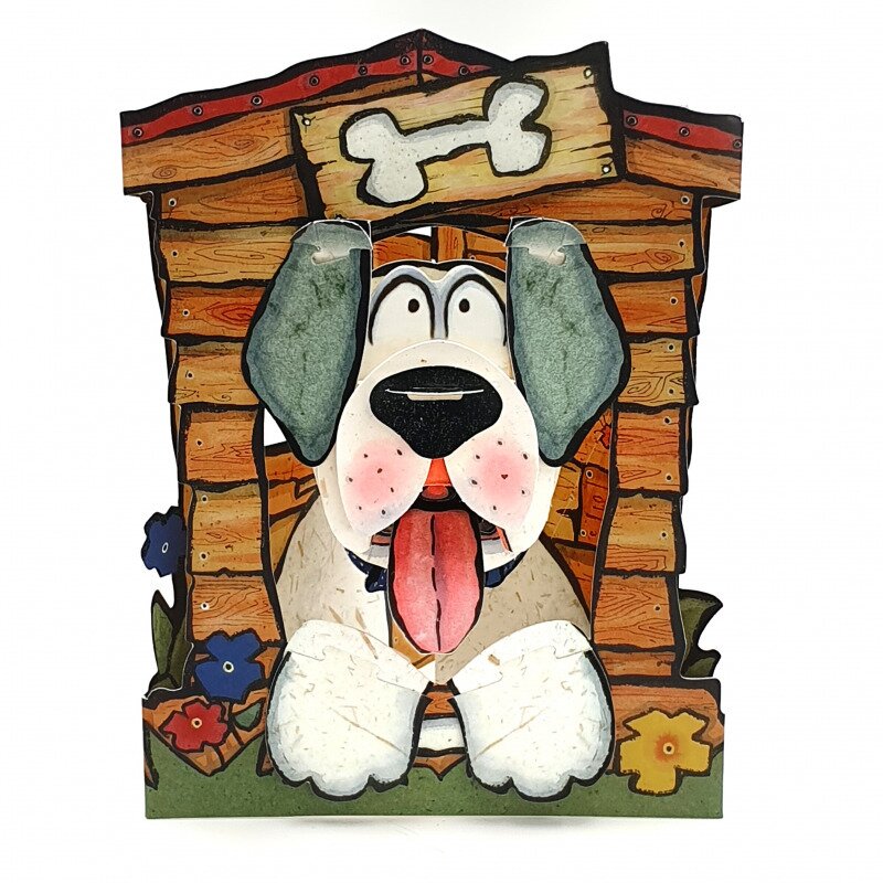 Felicitare 3d swing cards - caine