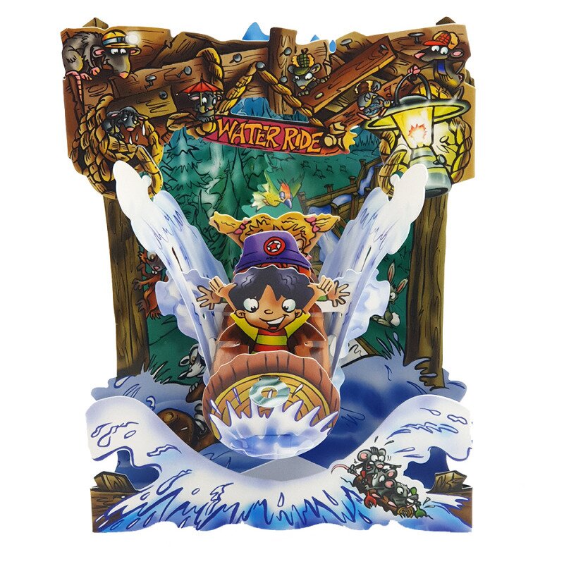 Felicitare 3d swing cards - calatorie pe apa