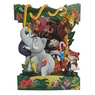 Felicitarea 3D Swing Cards - Animale din jungla