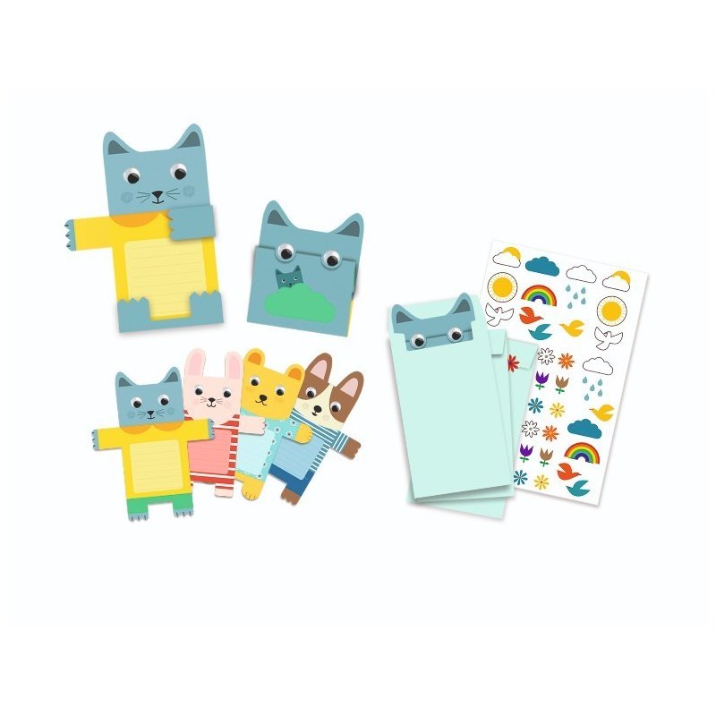 Djeco - felicitari / invitatii pentru petrecere, animalute