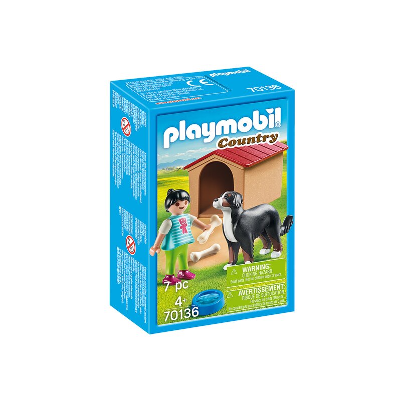 Playmobil - fetita cu catel si cusca