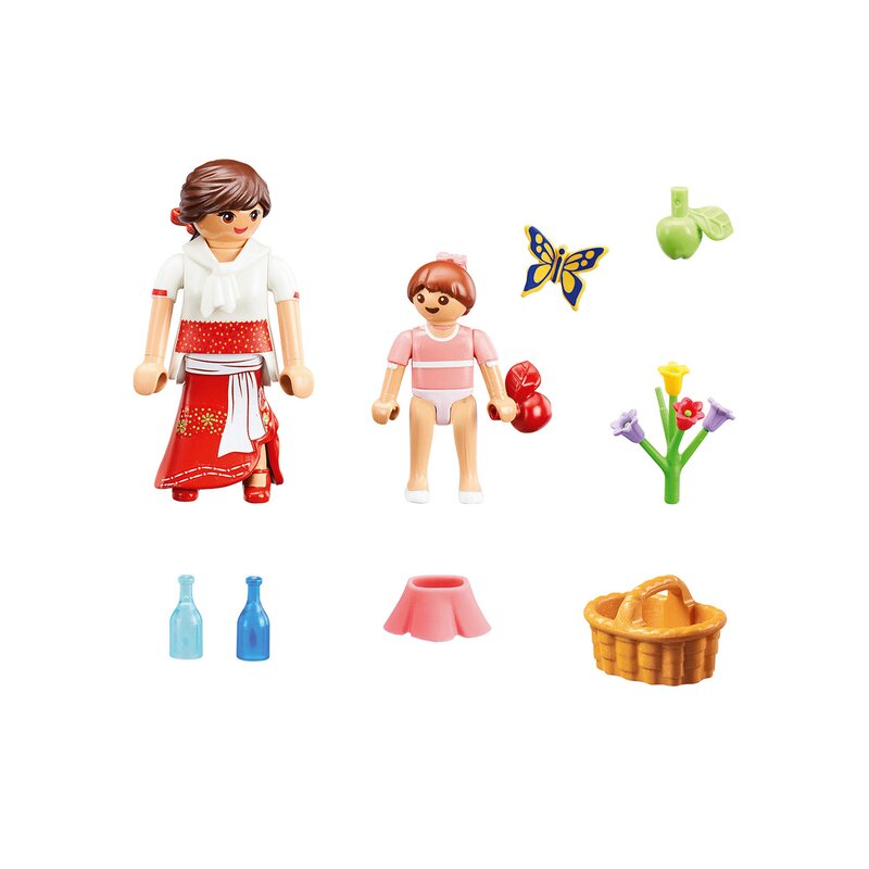 Playmobil - set figurine fetita lucky si mama ei milagro spirit