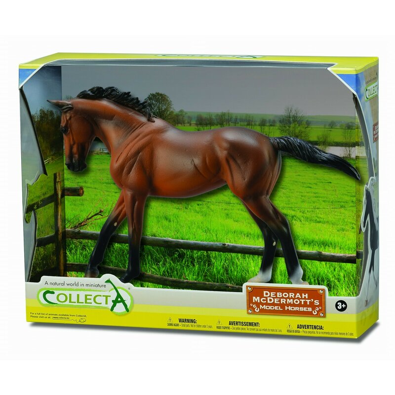 Collecta - figurina in cutie iapa thoroughbred bay pictata manual wb