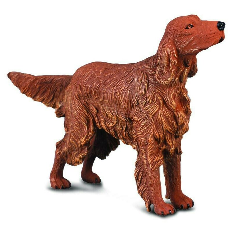 Collecta - figurina catel setter irlandez roscat