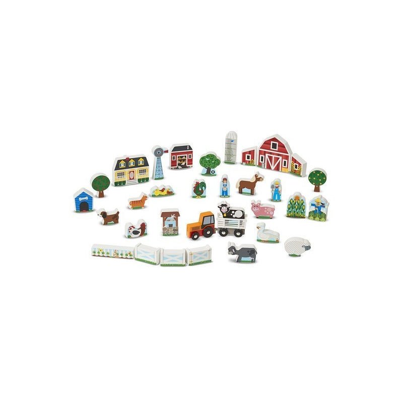 Melissa & doug - figurine din lemn ferma melissa and doug