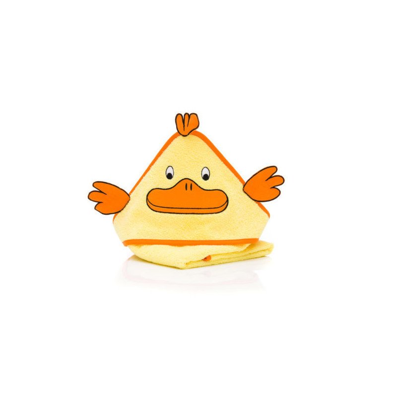 Fillikid - prosop brodat duck, 75x75cm, yellow