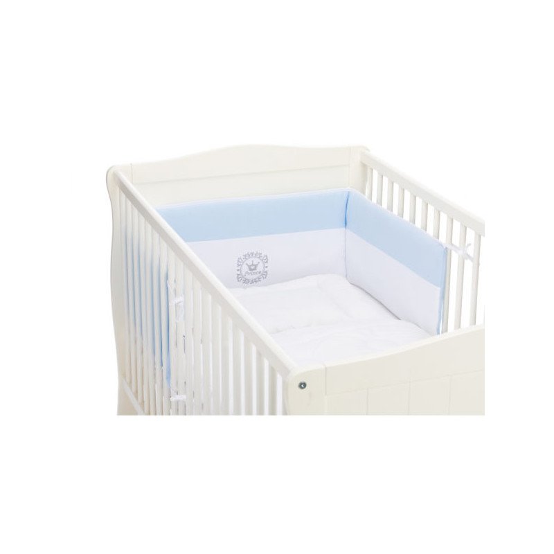 Fillikid - protectie laterale pentru pat lemn print, blue