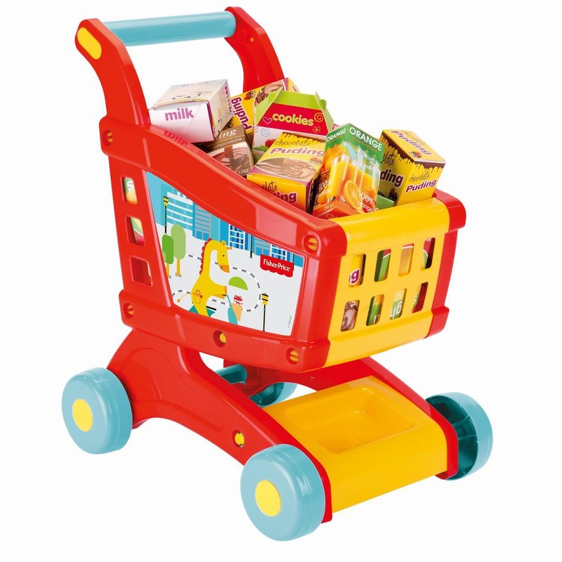 Fisher price - carucior de cumparaturi cu accesorii