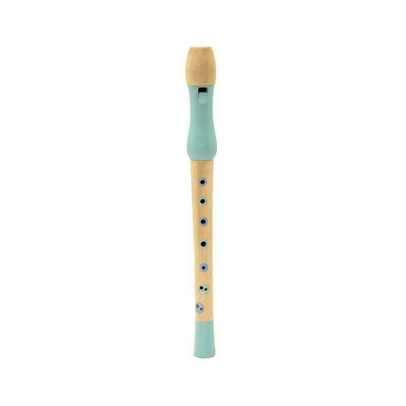 MamaMemo - Flaut jucarie muzicala din lemn, verde,