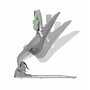 Fotoliu balansoar, Asalvo, Lamarr, Pana la 12 kg, Cu arcada cu jucarii, Ergonomic, Cu senzor de miscare, Cu 12 melodii si telecomanda, Pliabil, 0 luni+, Grey - 2