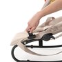 Fotoliu balansoar, BabyTrold, 2 pozitii de inclinare, Husa detasabila, Bara cu jucarii, Maner transport, Pana la 9 kg, 0 luni+, Bej - 9