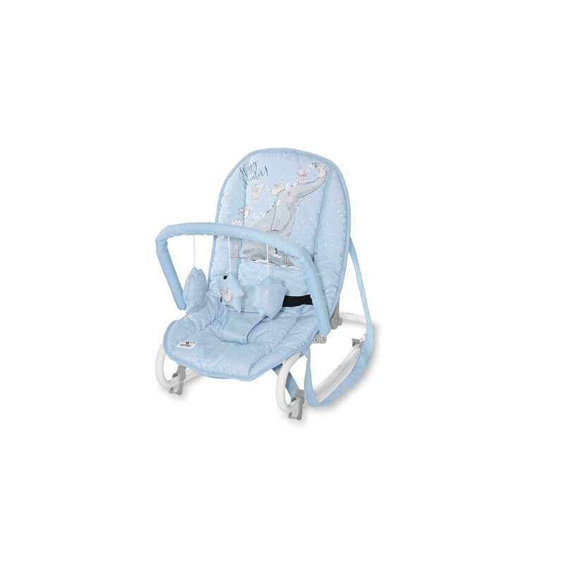 Lorelli - fotoliu balansoar eliza , tender fun, cu bara detasabila, reglabil, 68x39 cm, albastru