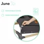 Fotoliu balansoar, Lionelo, June, Cu arcada cu jucarii, Ergonomic, Balansare manuala, Pliabil, 0 luni+, Gri, Resigilat - 7
