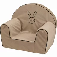 Fotoliu din burete, Bubaba, Bunny, Pentru copii, 9 luni-5 ani, Bej