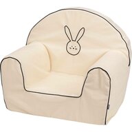 Fotoliu din burete, Bubaba, Bunny, Pentru copii, 9 luni-5 ani, White